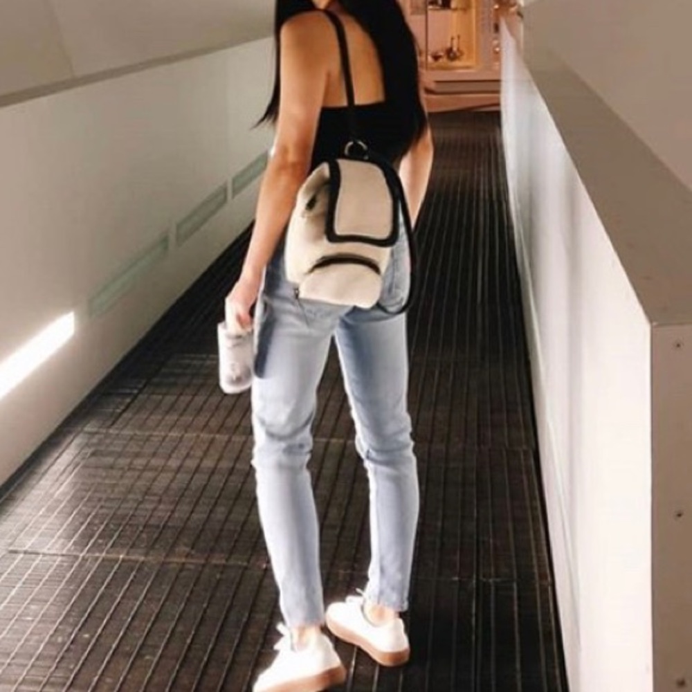Zara Shearling Mini Backpack
